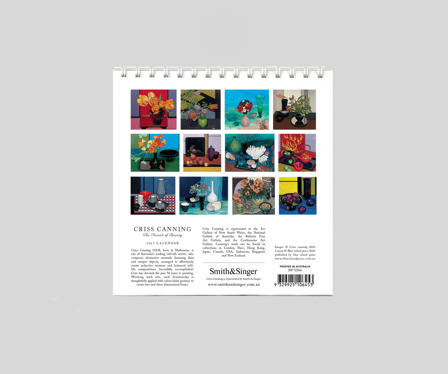 Criss Canning 2025 Desk Calendar