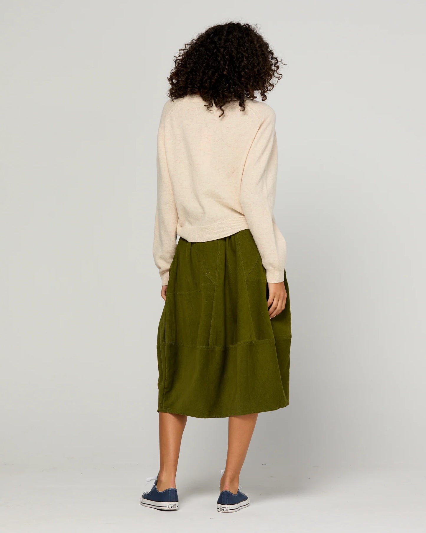Cord Guru Skirt Olive Green