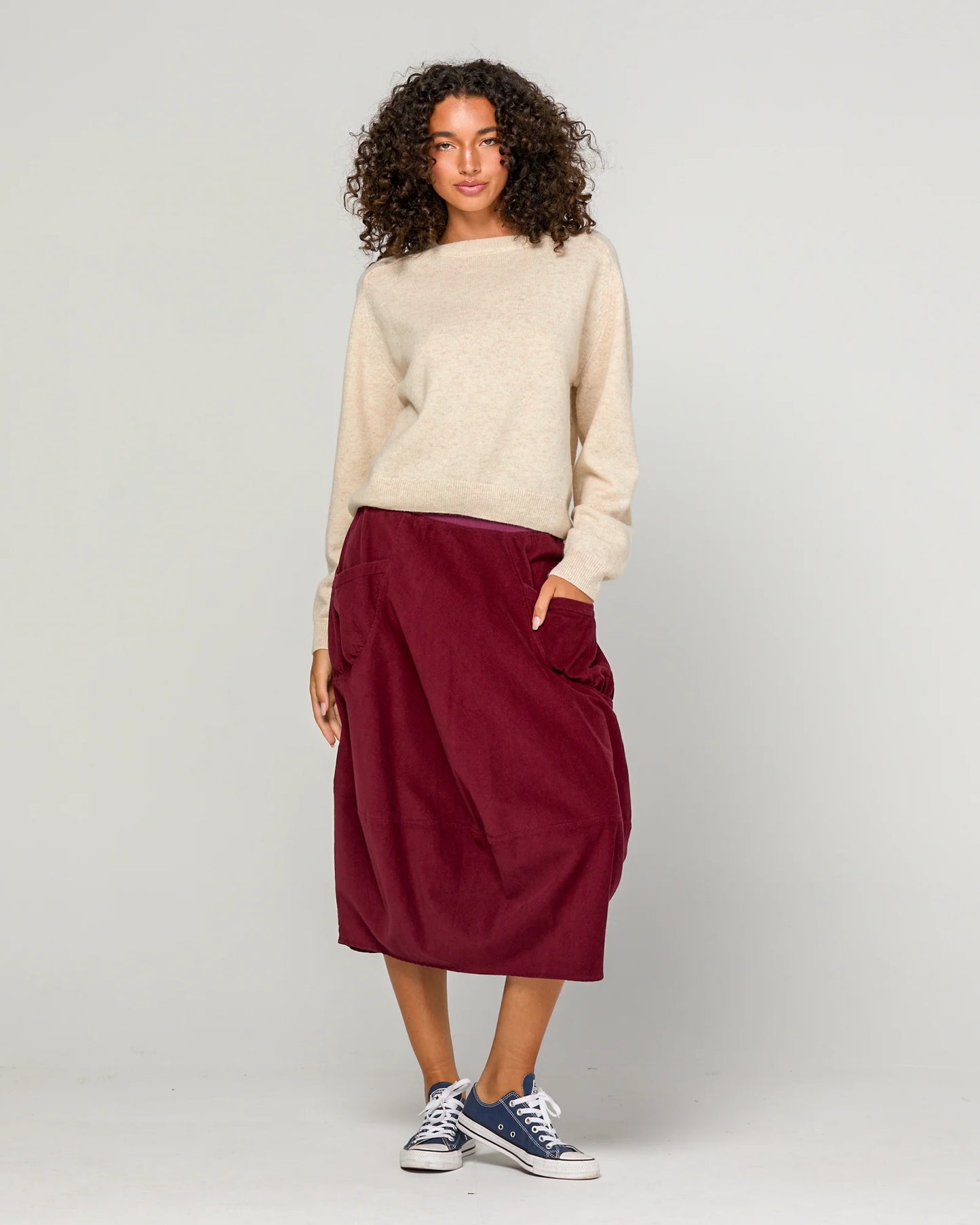 Cord Guru Skirt Merlot