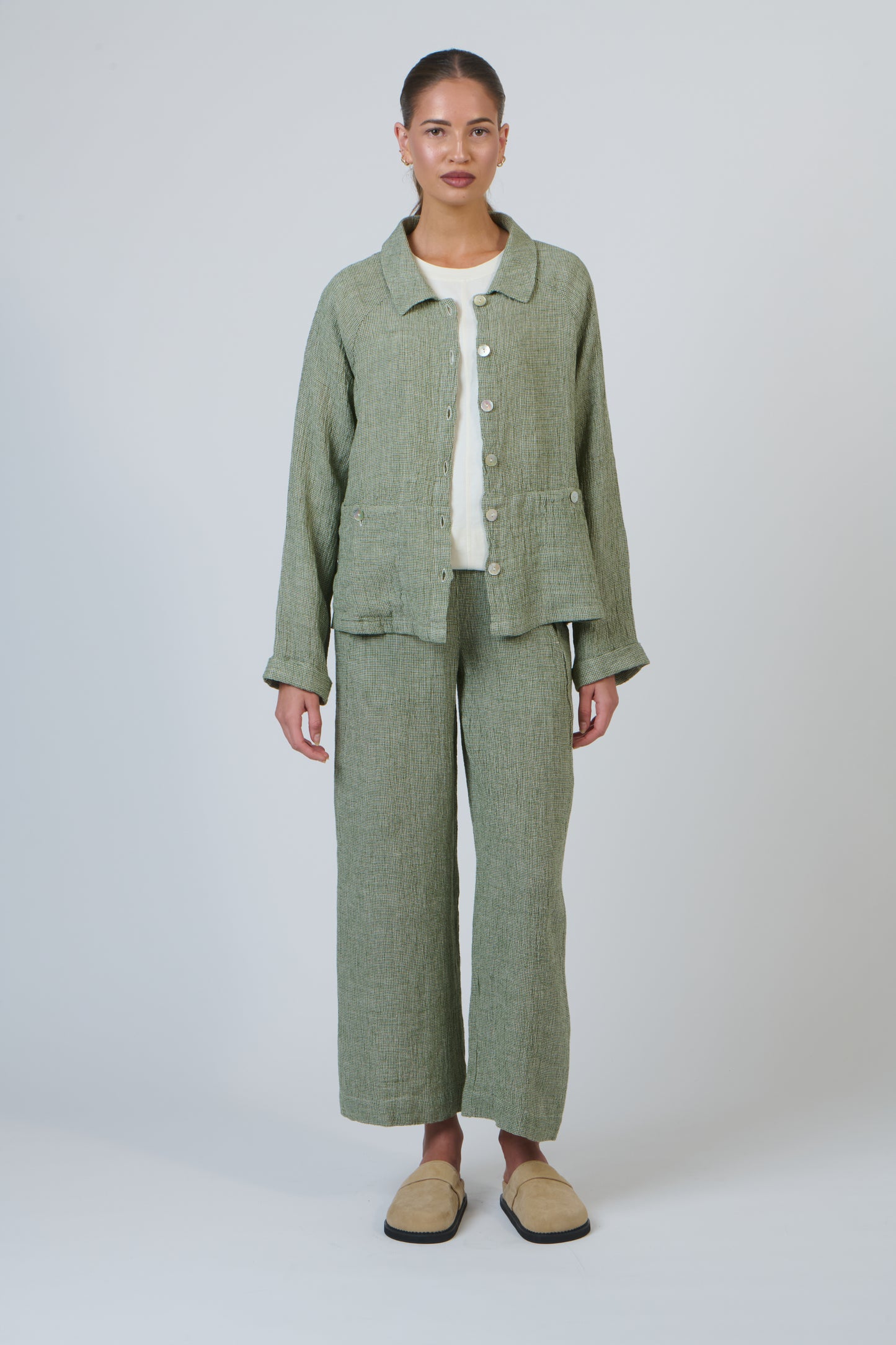 Linen Trousers Oregano