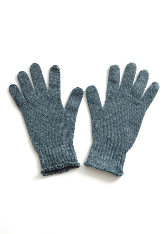 Uimi Jasmine Jersey Gloves in Merino Wool Duck Egg