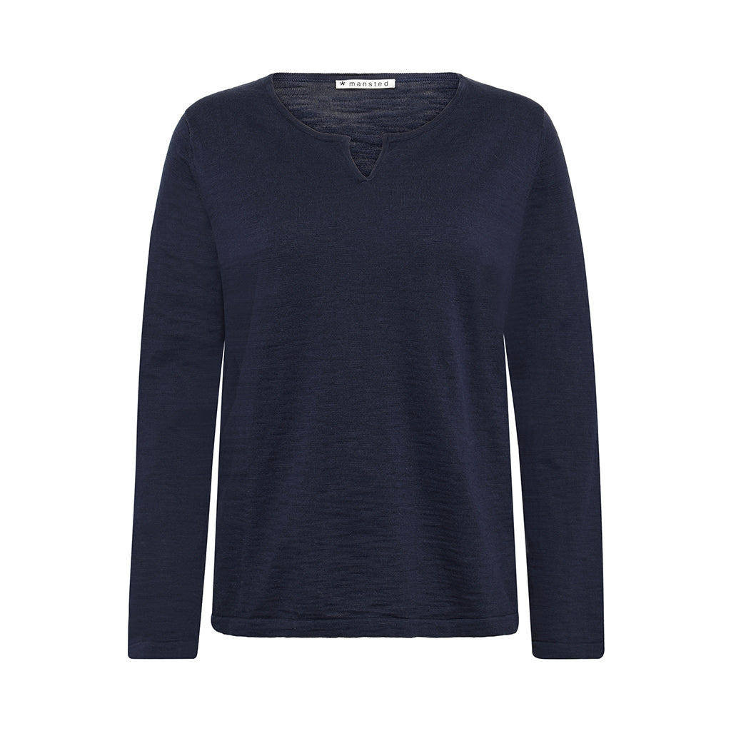 Kajsa Long Sleeve T-Shirt - Navy
