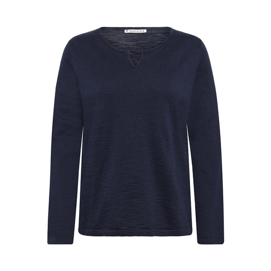 Kajsa Long Sleeve T-Shirt - Navy