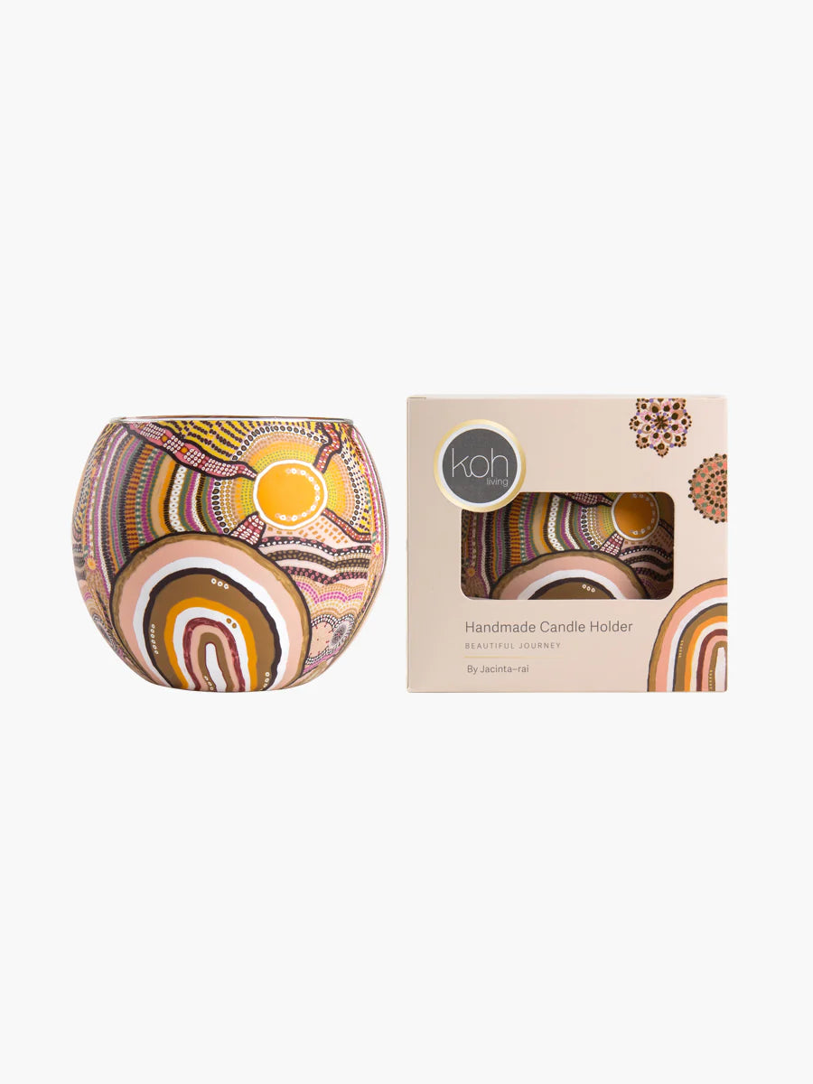 Koh Indigenous Journeys In The Sun Tealight candle Holder