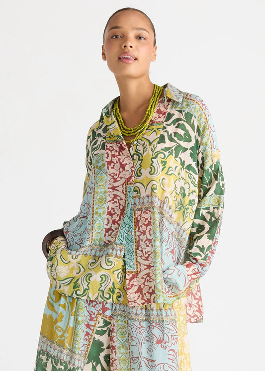 Relaxed Print Shirt Mosaic