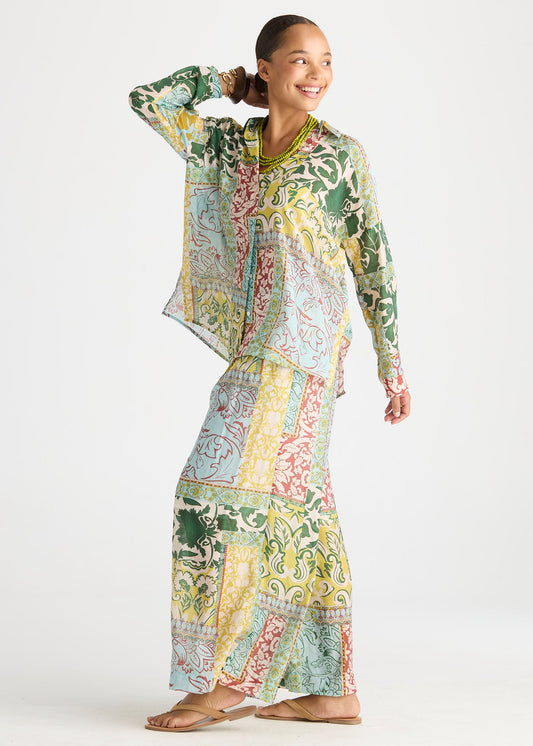 Relaxed Print Shirt Mosaic