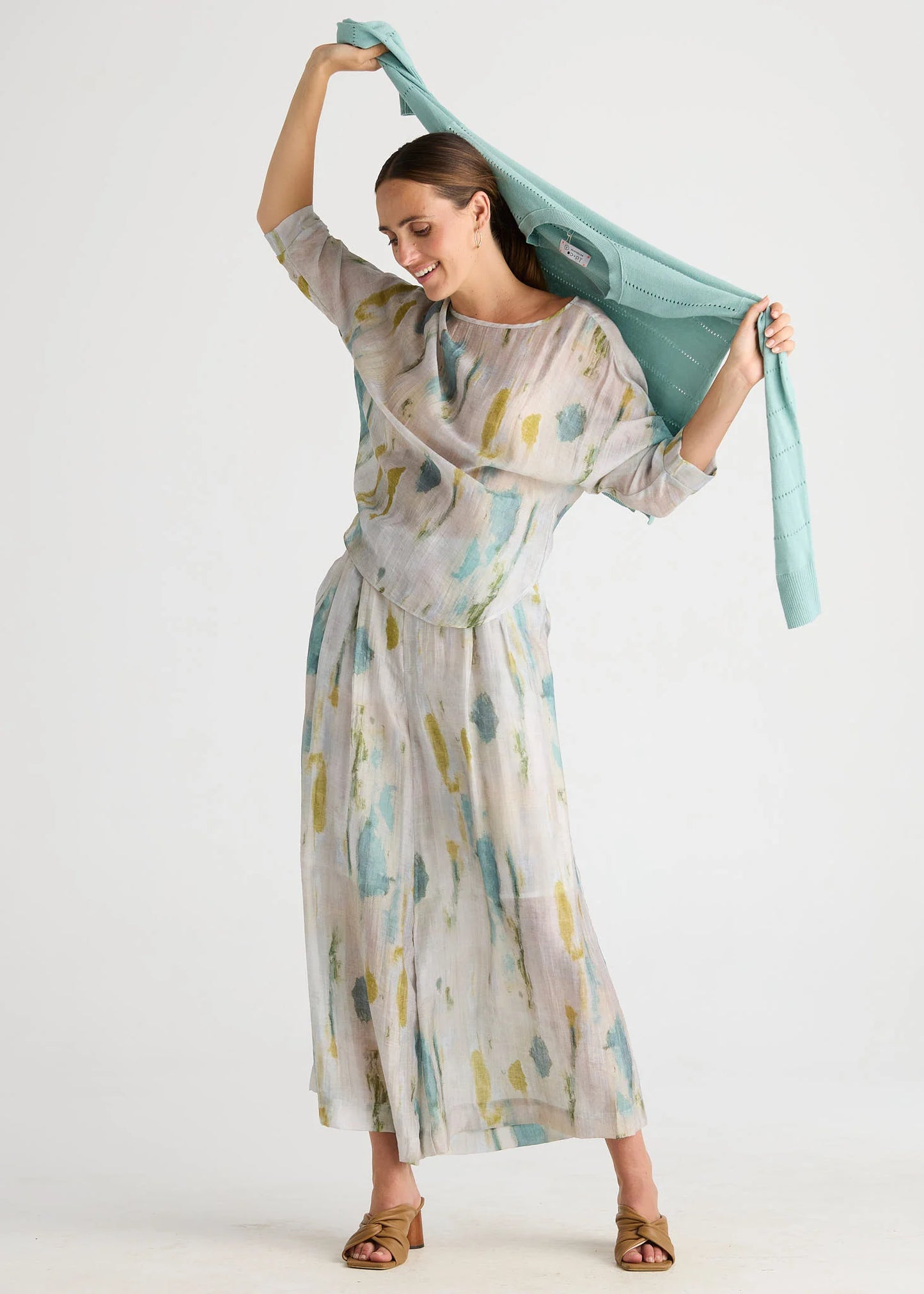 LC8886 Relaxed Print Top MIRAGE