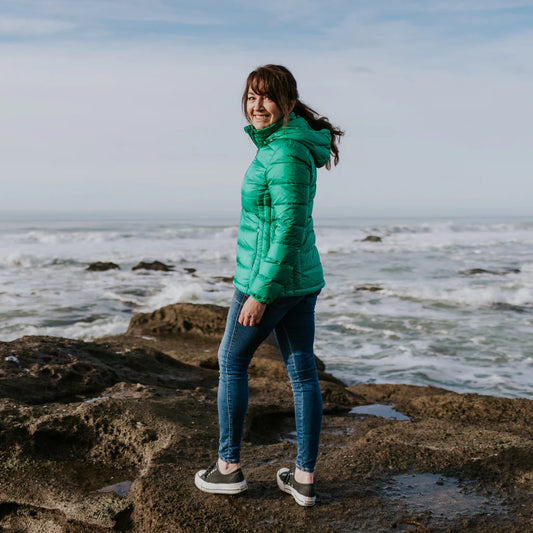 Lynn Women's Packable Down Coat Emerald