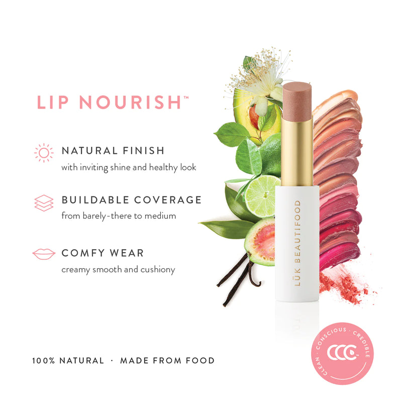 Luk Lip Nourish Natural Lipstick - Guava Blush