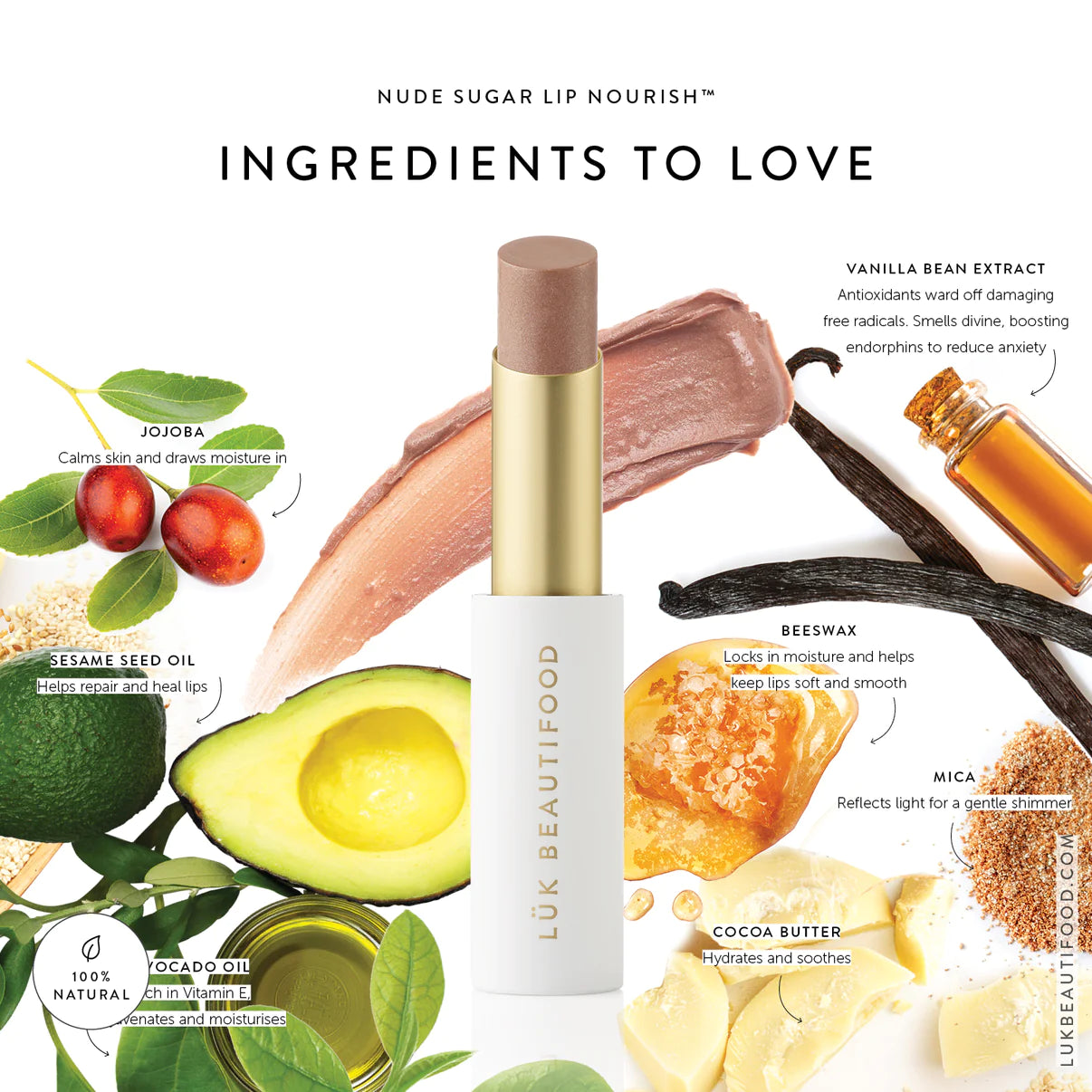 Luk Lip Nourish Natural Lipstick - Nude Sugar