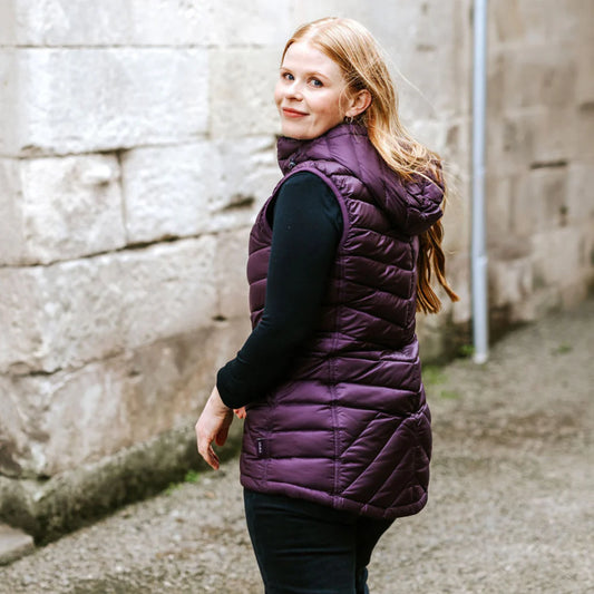 Mary Claire Women's Packable Vest Plum