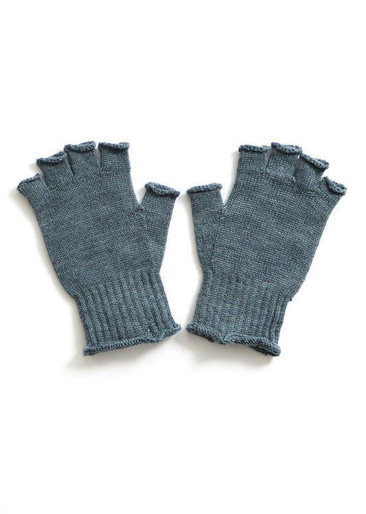 Milo Fingerless Glove in Merino Wool Duck Egg