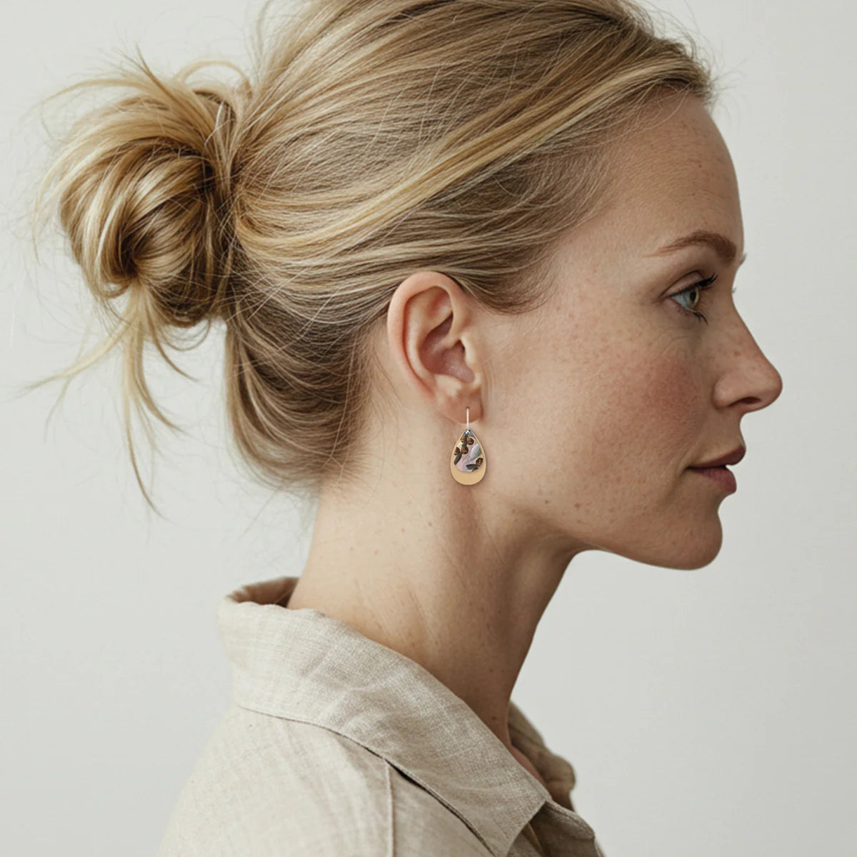 Ellis Rowan Gumnuts Layered Double Tear Drop Earring