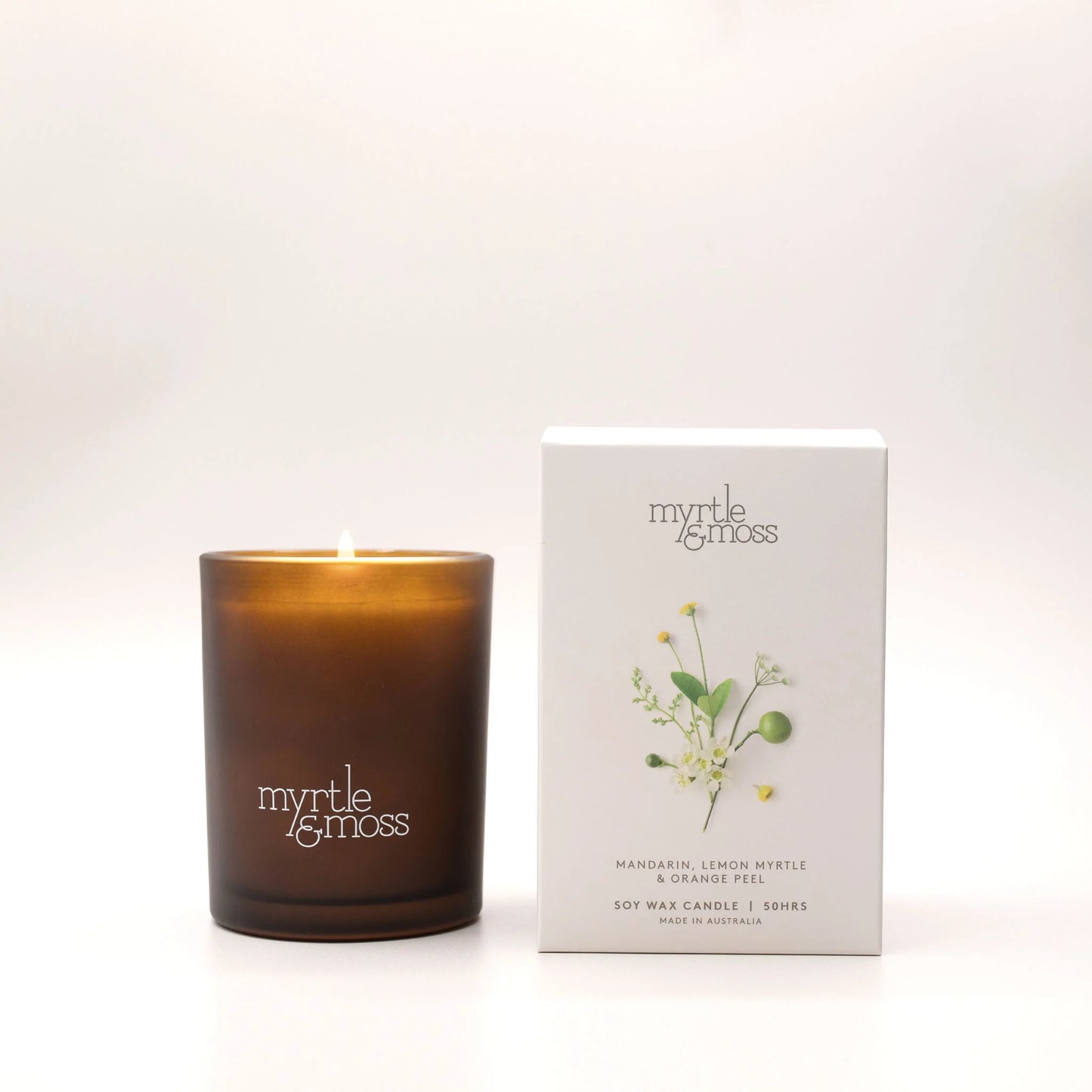 Soy Wax Candle / Large 50HR Mandarin Lemon Myrtle & Orange Peel