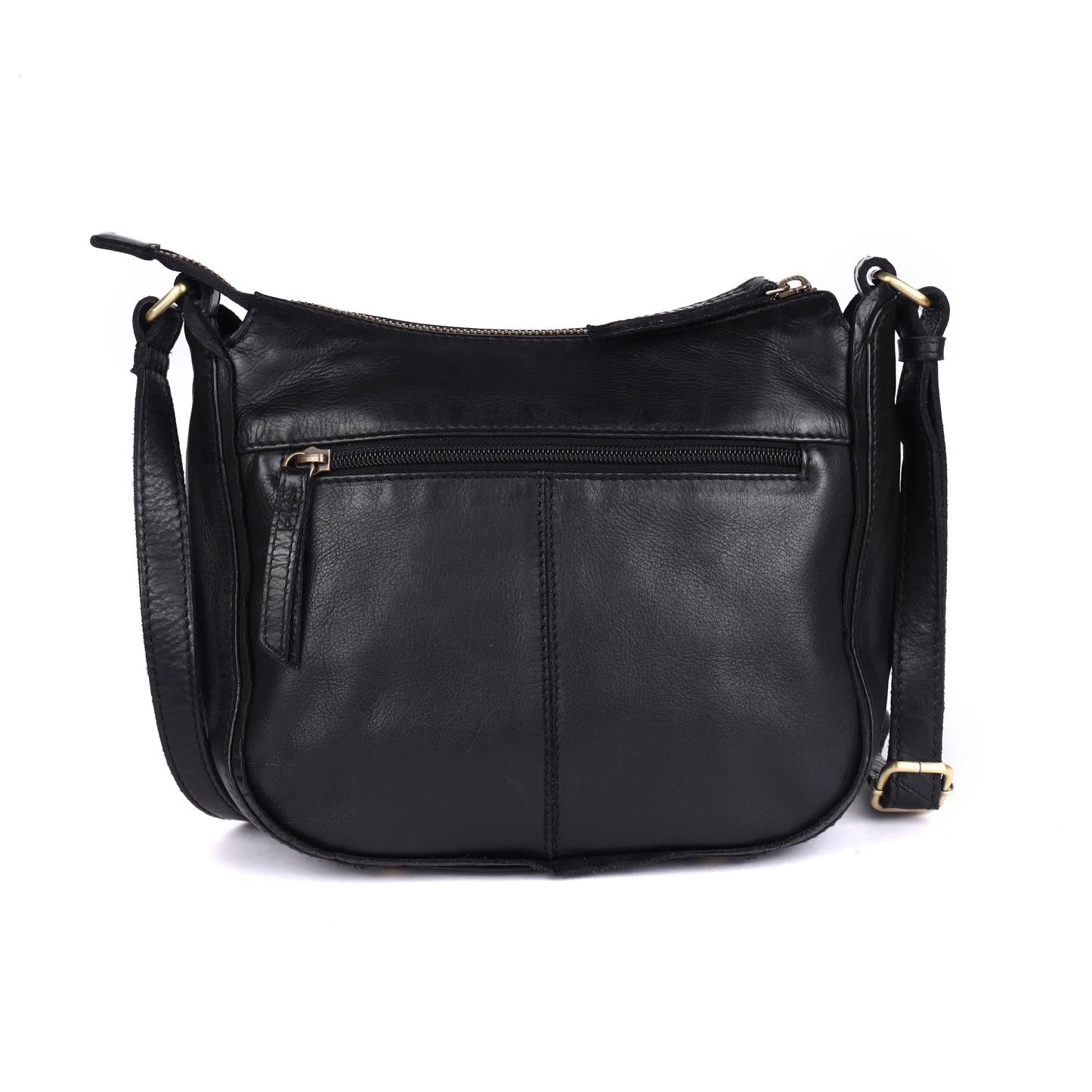 Clover Cross Body Leather Bag Black