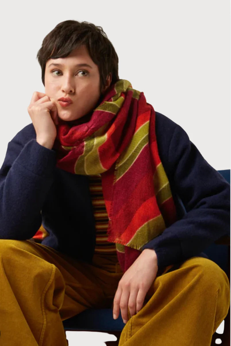 Razzle Scarf in Rio Red