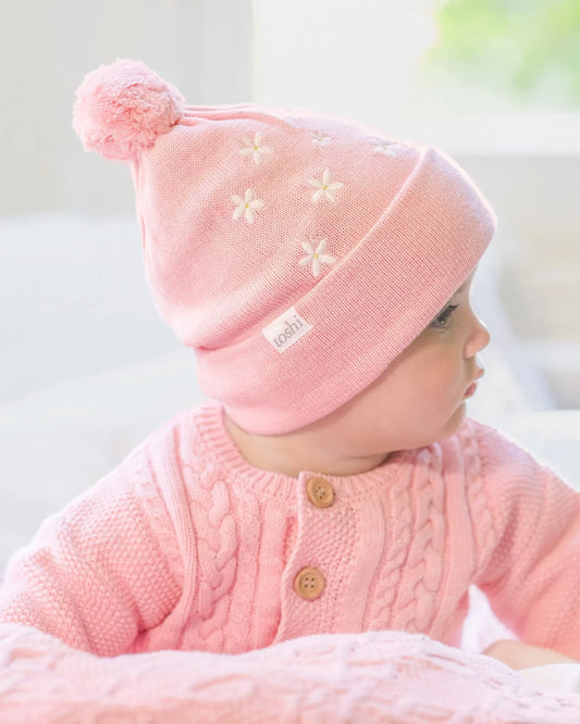 Organic Beanie Mystical/Jasmine Rose