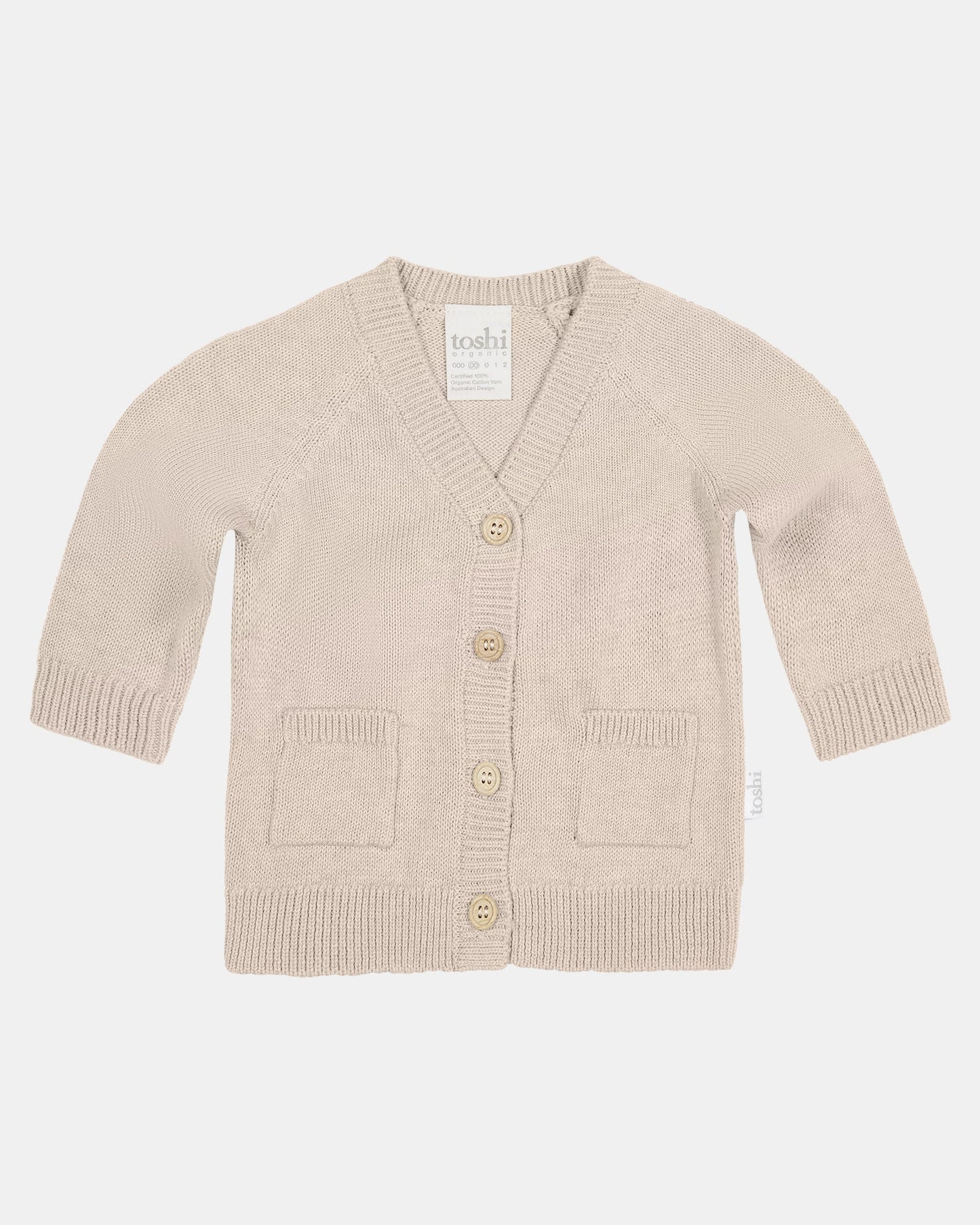 Organic Cardigan Remy/Oatmeal