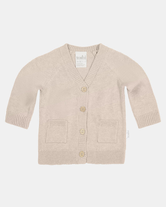 Organic Cardigan Remy/Oatmeal