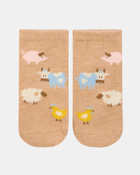 Organic Socks Ankle Jacquard/Farm Buddies