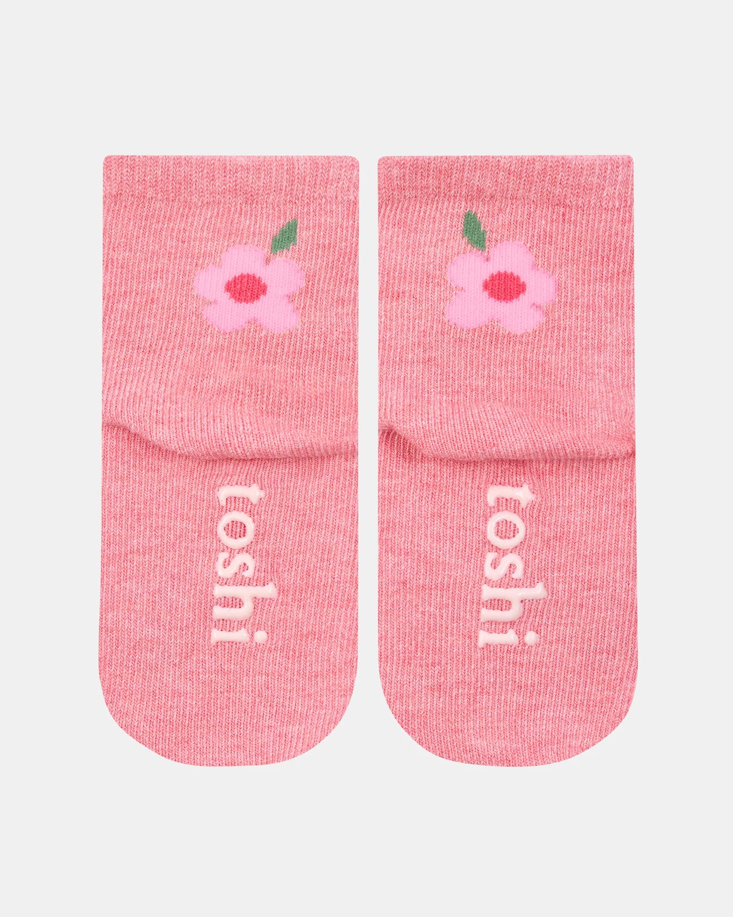 Organic Socks Ankle Jacquard/Rosie Posie