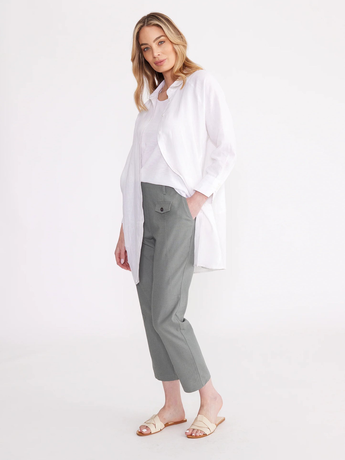 Yarra Trail Longline Linen Shirt