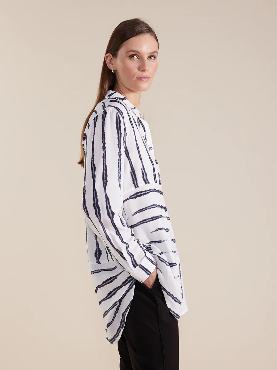 Marco Polo Long Sleeve Shirt Shadow Stripe