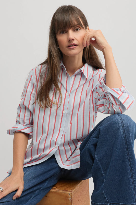 BROADWAY SHIRT Hue/Ruby