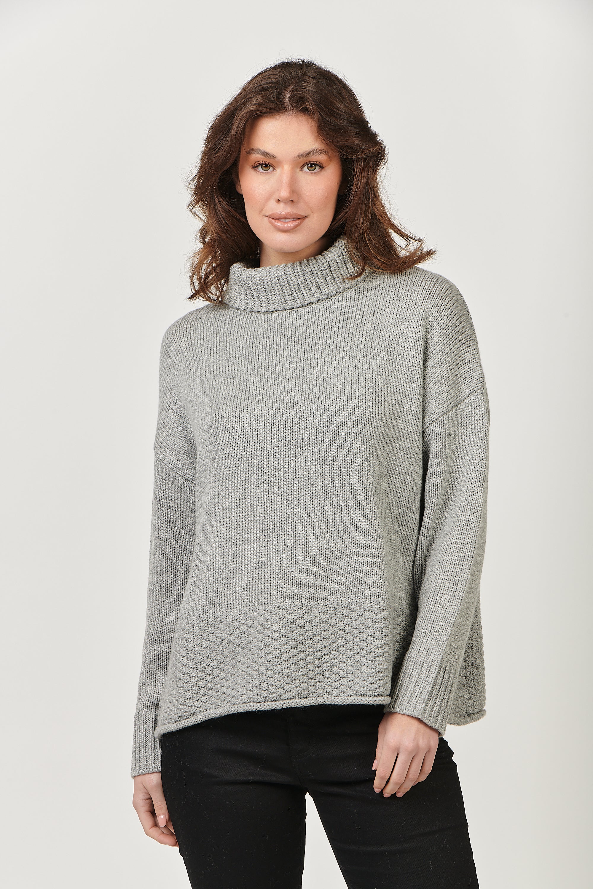 Cashmere Blend Jumper ZO-26 Grey – Ivy & Grace