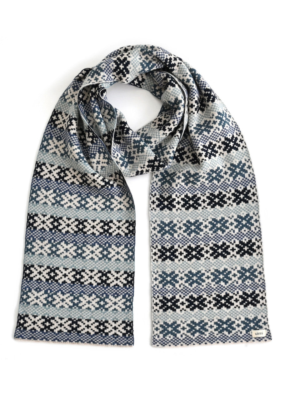 Heidi Fair Isle Scarf Antique