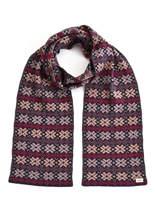 Heidi Fair Isle Scarf Midnight