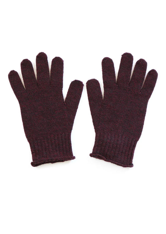 Jasmine Jersey Glove in Merino Wool Raisin