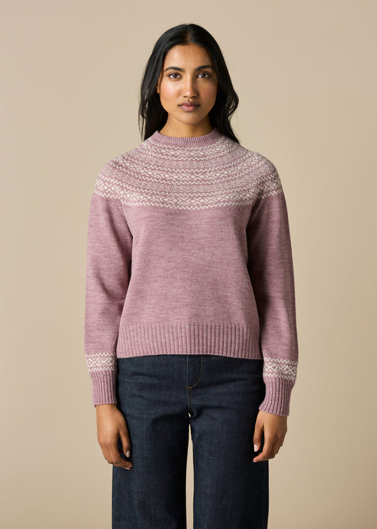 Ingrid Jumper Merino Wool Thistle