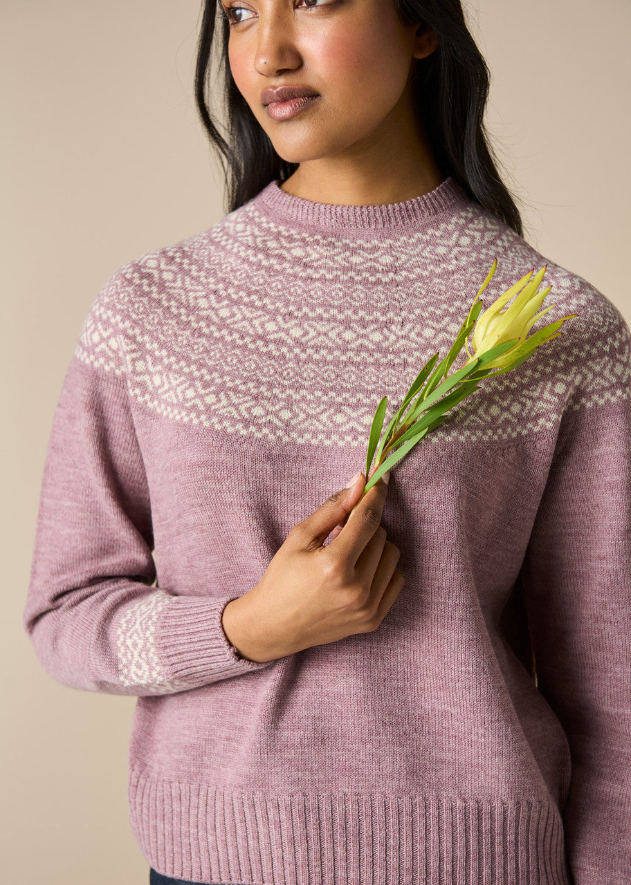 Ingrid Jumper Merino Wool Thistle
