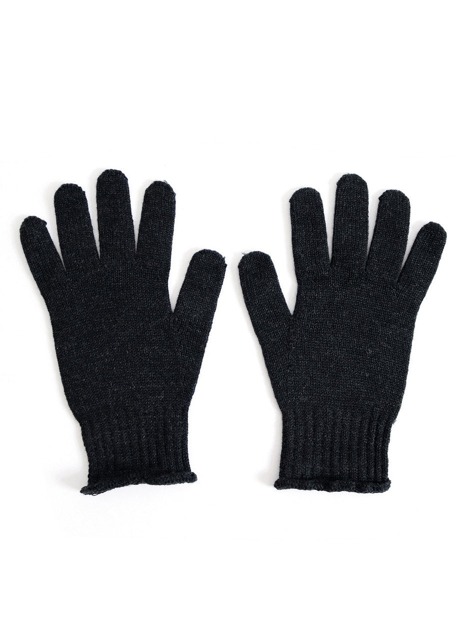 Jasmine Jersey Gloves in Merino Wool Black