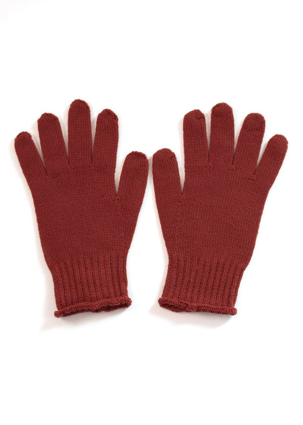Uimi Jasmine Jersey Glove in Merino Wool Sangria
