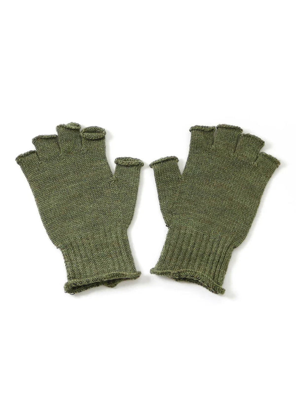 Uimi Milo Fingerless Glove in Merino Wool Fern