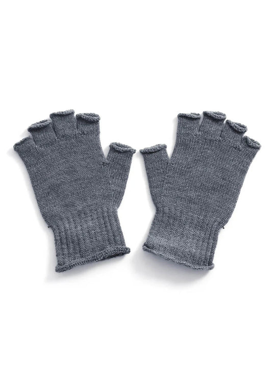 Milo Fingerless Glove in Merino Wool Pebble