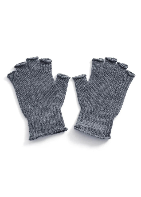 Uimi Milo Fingerless Glove in Merino Wool Pebble