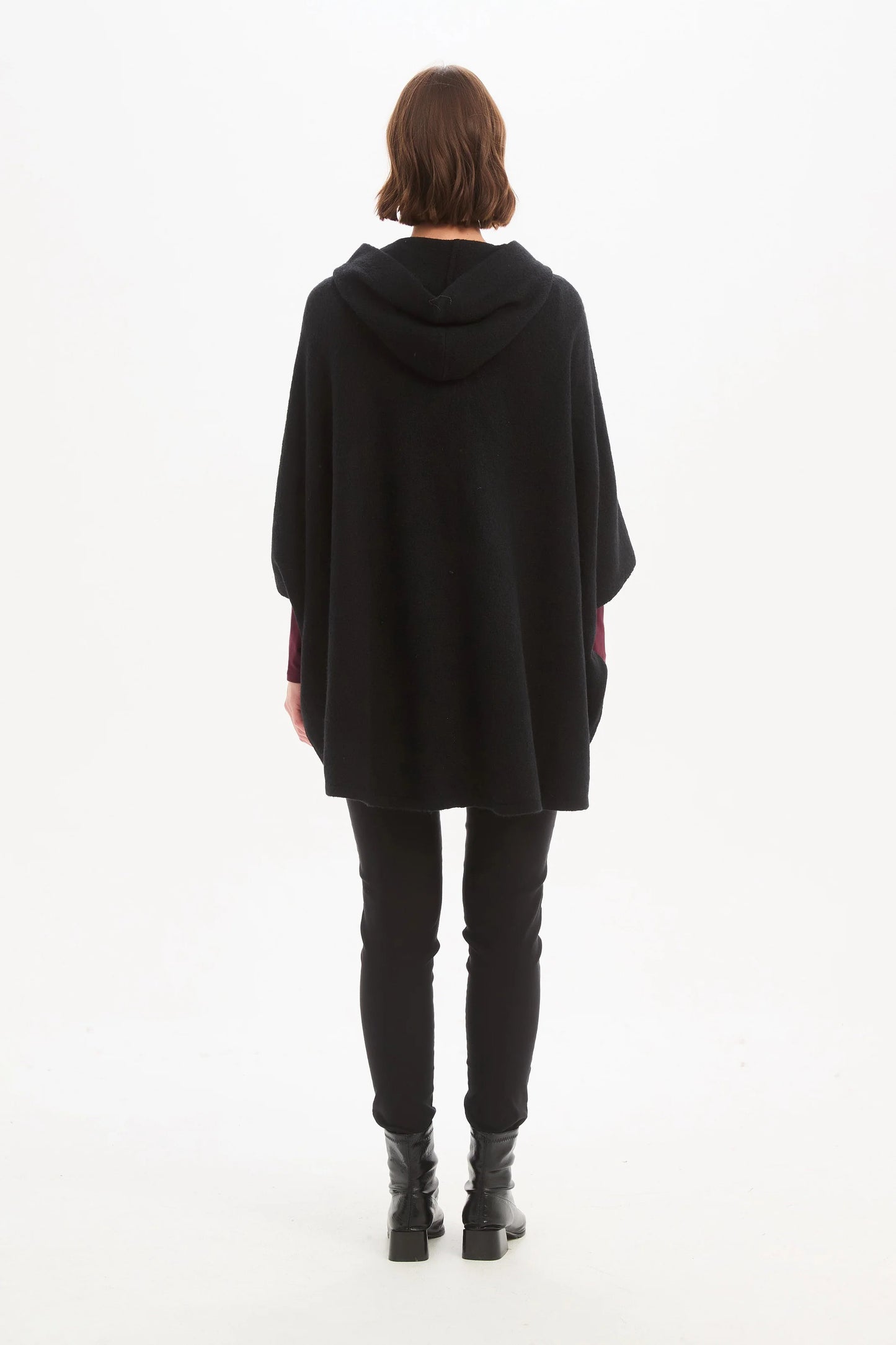Magnetic Closure Cardigan Black
