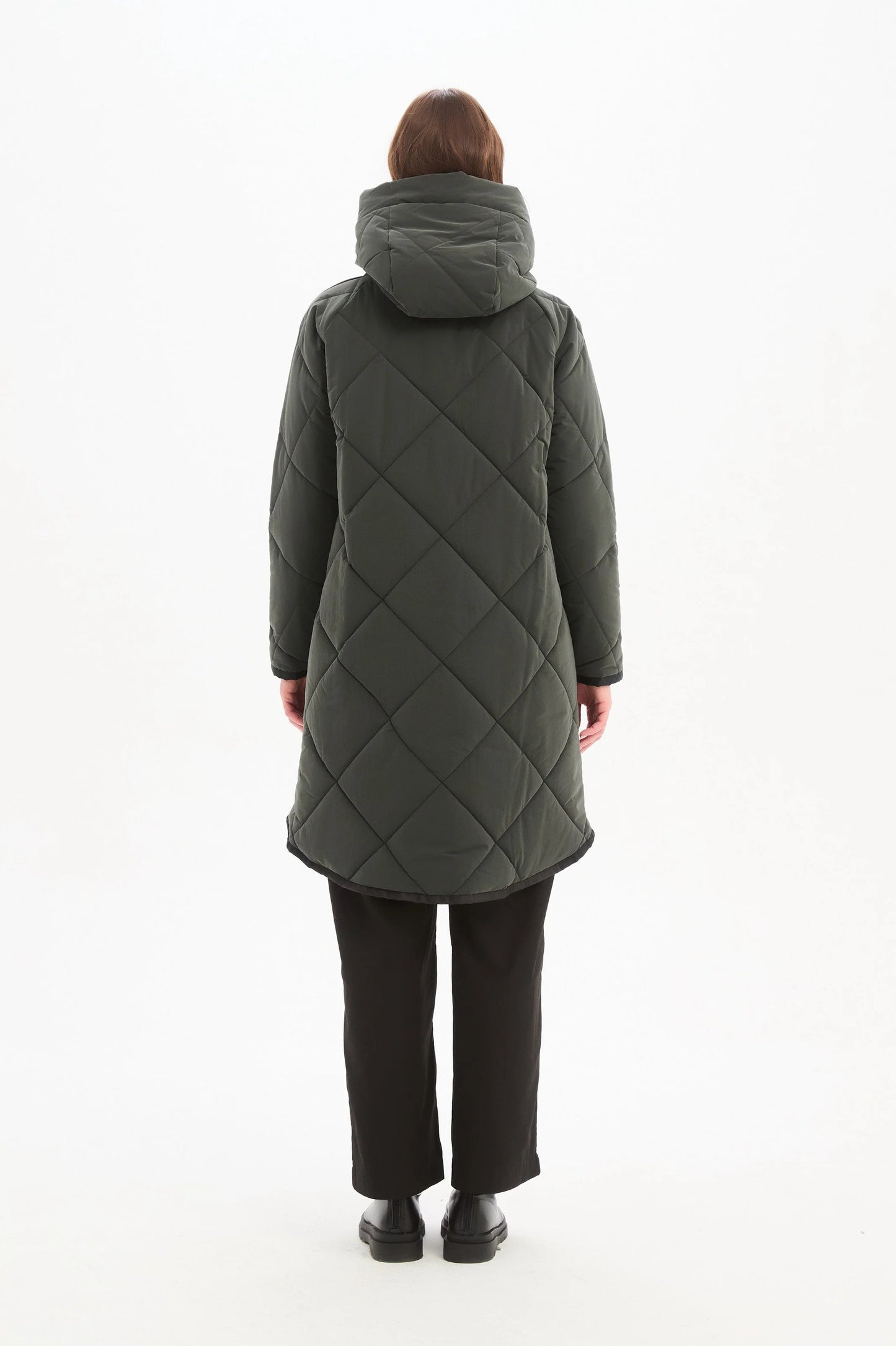 Zip Hem Coat Steel