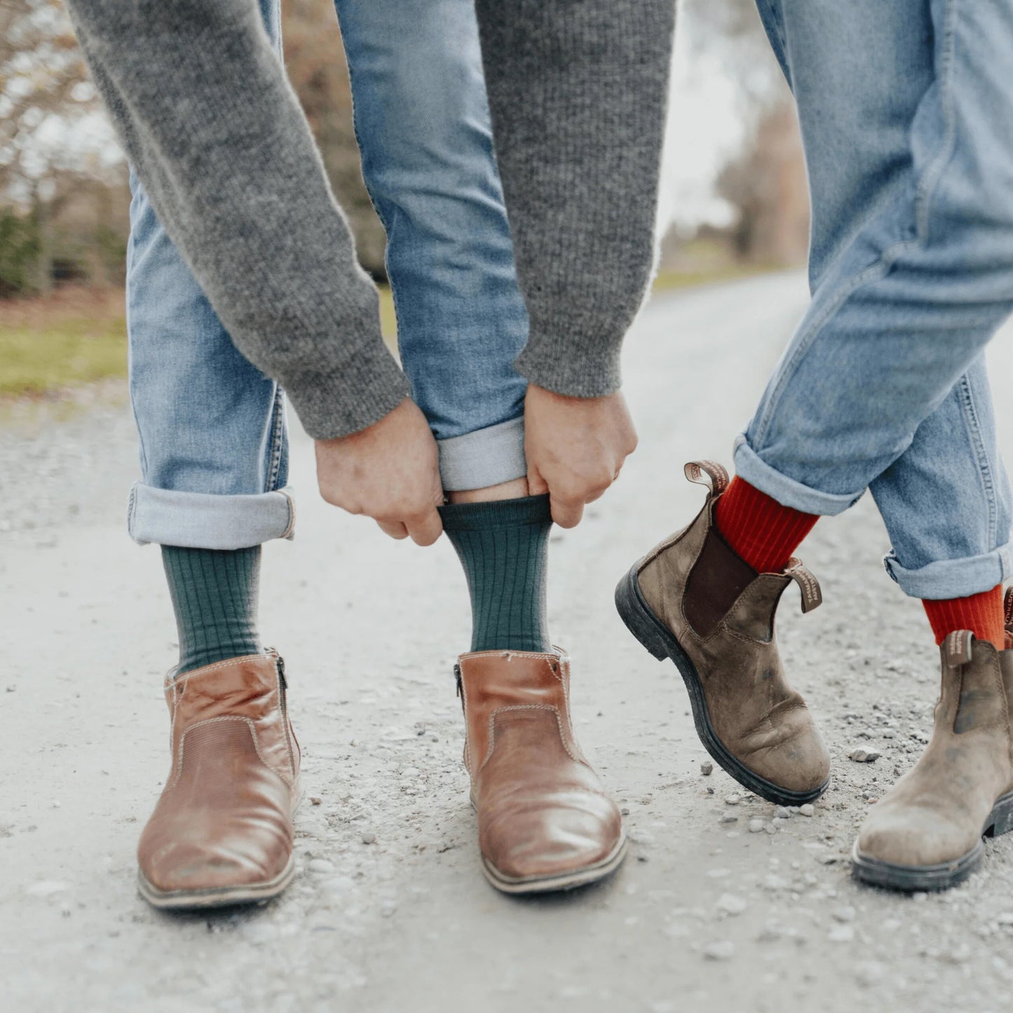 Merino Wool Crew Socks Tuatara