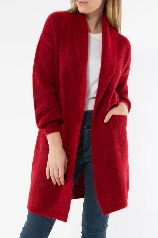 Longline Lux Cardi Ruby