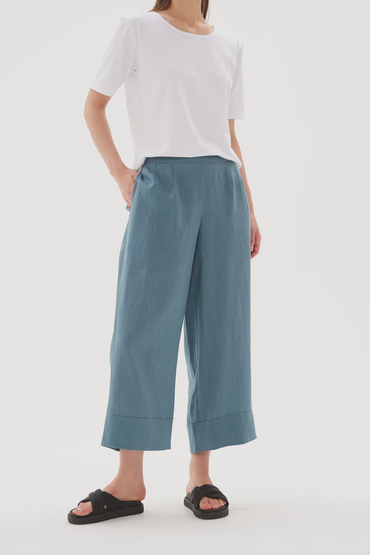 Tirelli Classic Linen Pant Washed Blue