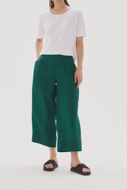 Tirelli Classic Linen Pant Emerald Green