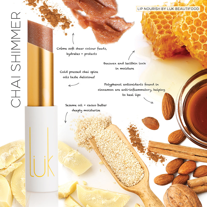 Luk Lip Nourish Natural Lipstick - Chai Shimmer