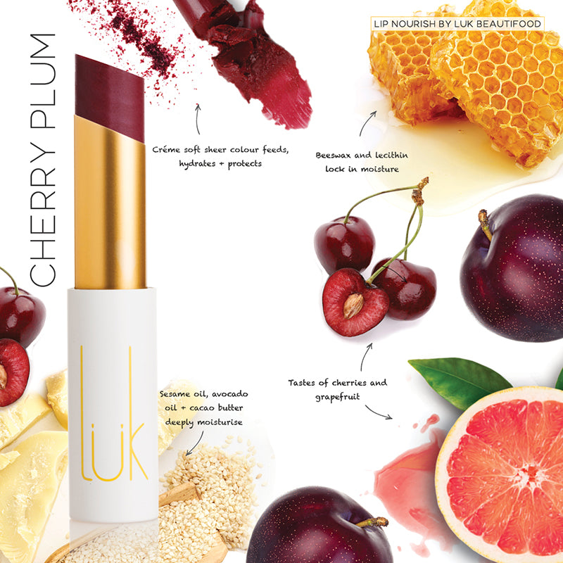 Luk Lip Nourish Natural Lipstick - Cherry Plum