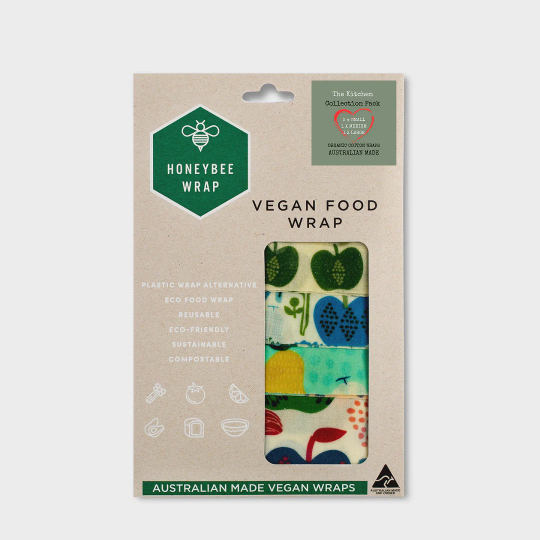 Honeybee Wrap Vegan 4 Pack