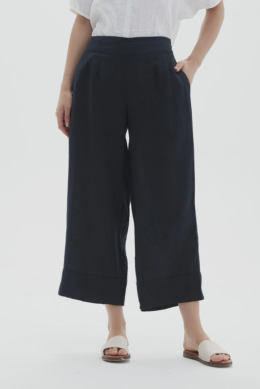 Tirelli Classic Linen Pant Navy