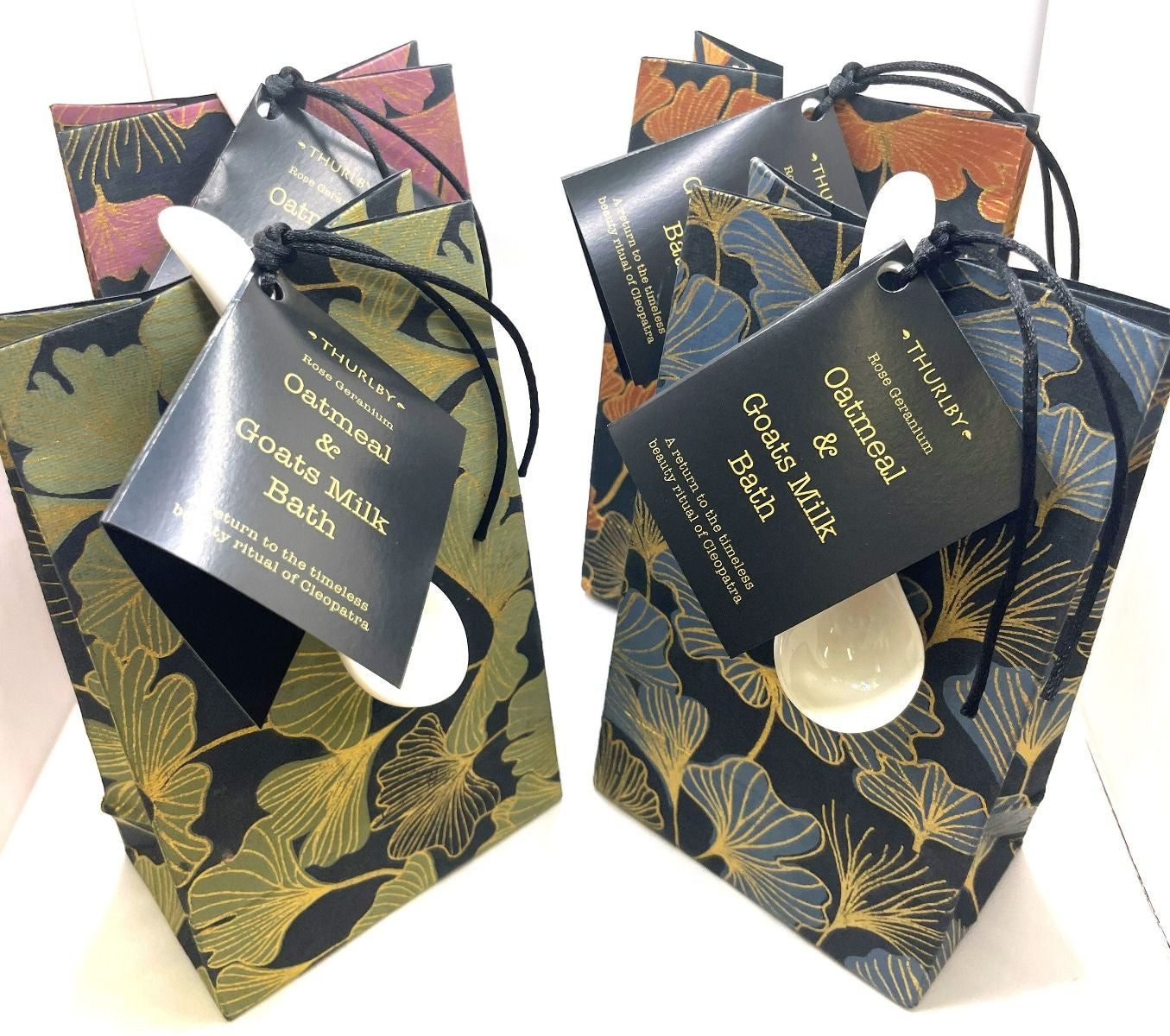 Thurlby Gingko Oats and Goat Bath Milk - Rose Geranium